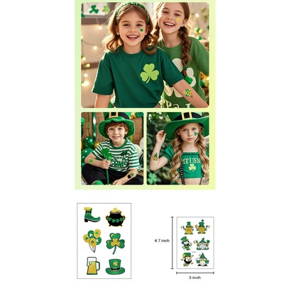 Glitter Temporary Tattoos Sheet