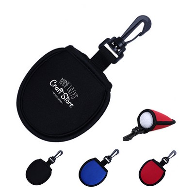 Golf Ball Cleaner Pouch with Hook