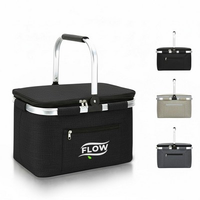 34L Collapsible Picnic Basket Cooler