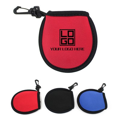 Neoprene Golf Ball Cleaner Pouch