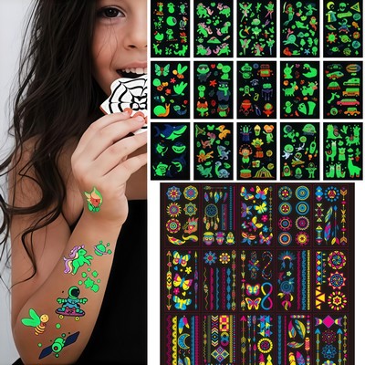 Luminous Temporary Tattoos Stickers