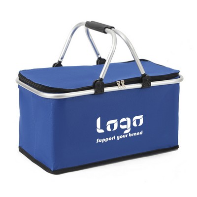 Folding Outdoor Picnic Cooler Basket