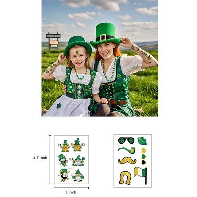 Custom Glitter Temporary Tattoos Sheet